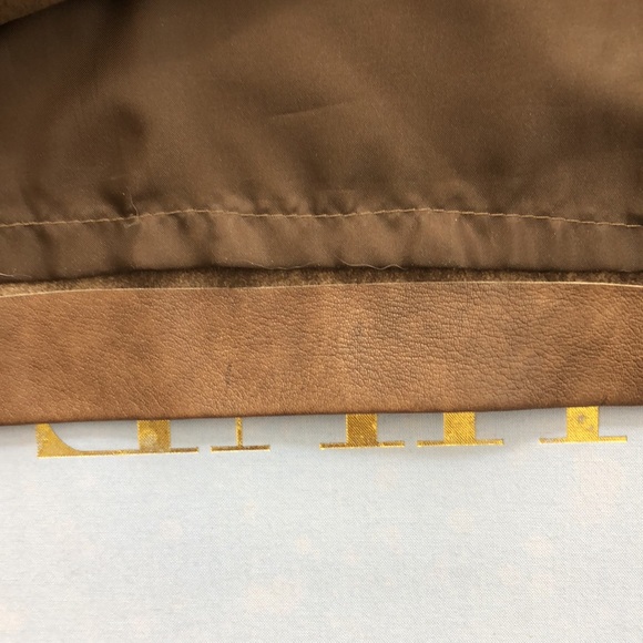 RARE Blur Leather Distressed Italian Skirt - Picture 11 of 12